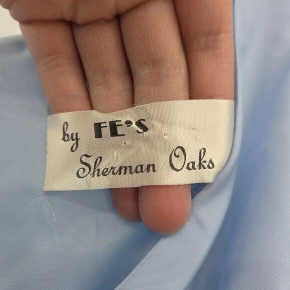 VINTAGE BY FE'S SHERMAN OAKS MEDIUM BRIDGETON PUFF PEARL SLEEVE MAXI DRESS - Picture 3 of 7